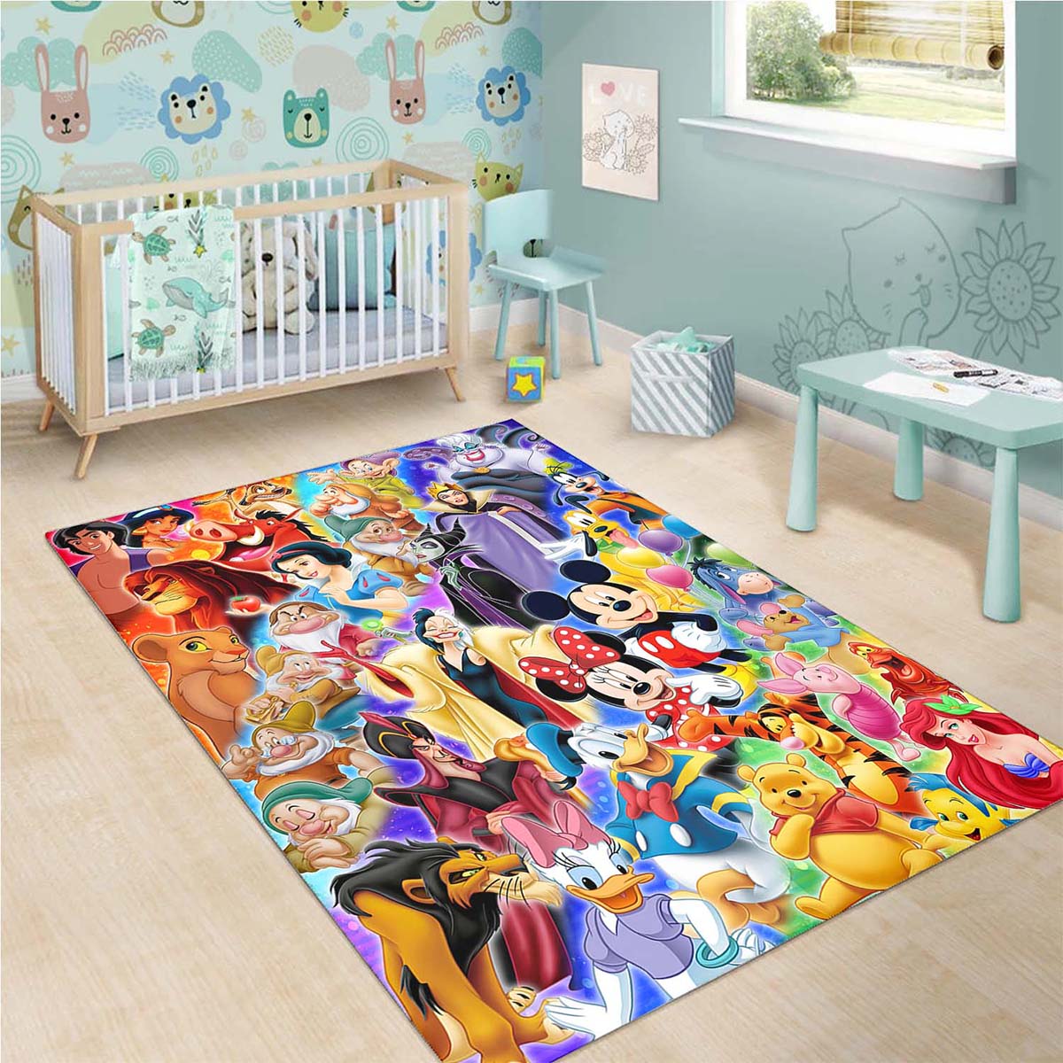 Alle Charaktere Disney Teppich – Bild 3