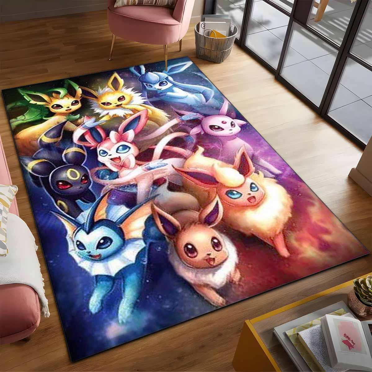 Alle Evoli-entwicklungen Pokmon All Eevee Evolutions Pokemon 1002 Teppich – Bild 2