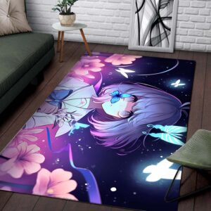 Alternative view of Anime Girl Girly Teppich