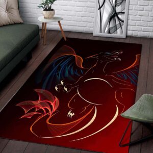Alternative view of Art Pokmon Dracaufeu Teppich