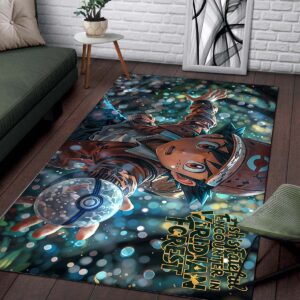 Alternative view of Ash's Fateful Encounter In Viridian Forest Teppich