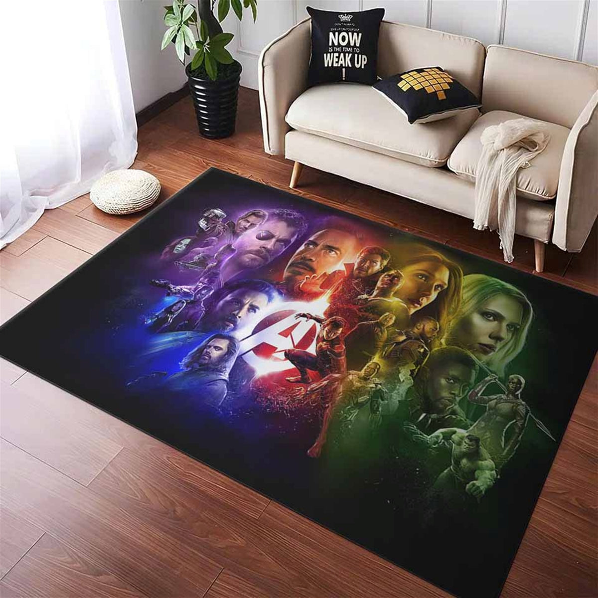 Avengers infinity war superheroes poster Teppich