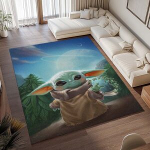 Alternative view of Baby Yoda Star Wars 2 Teppich - TOK
