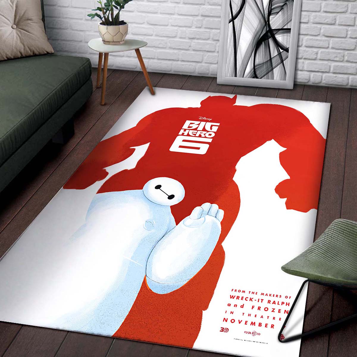 Baymax Big Hero 6 Disney Movies Teppich – Bild 2