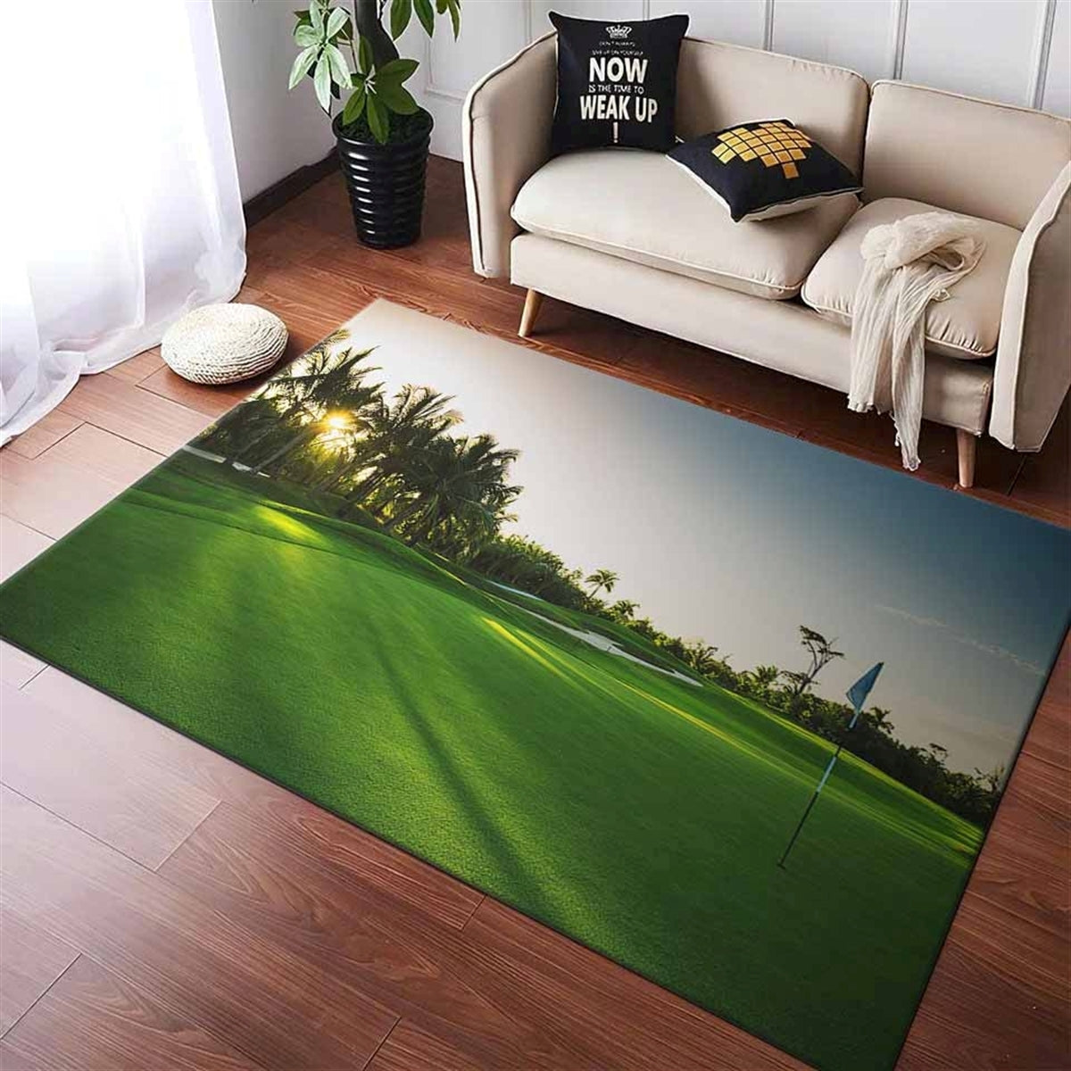 Beautiful_golf_course_painting Teppich