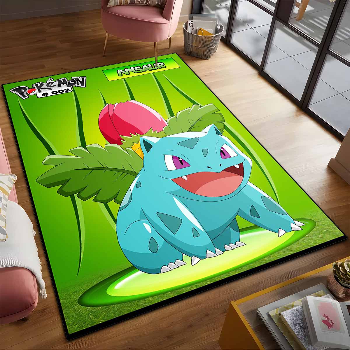 Bisaknosp Bisasam Pokmon Ivysaur Bulbasaur Pokemon 5 Teppich – Bild 2