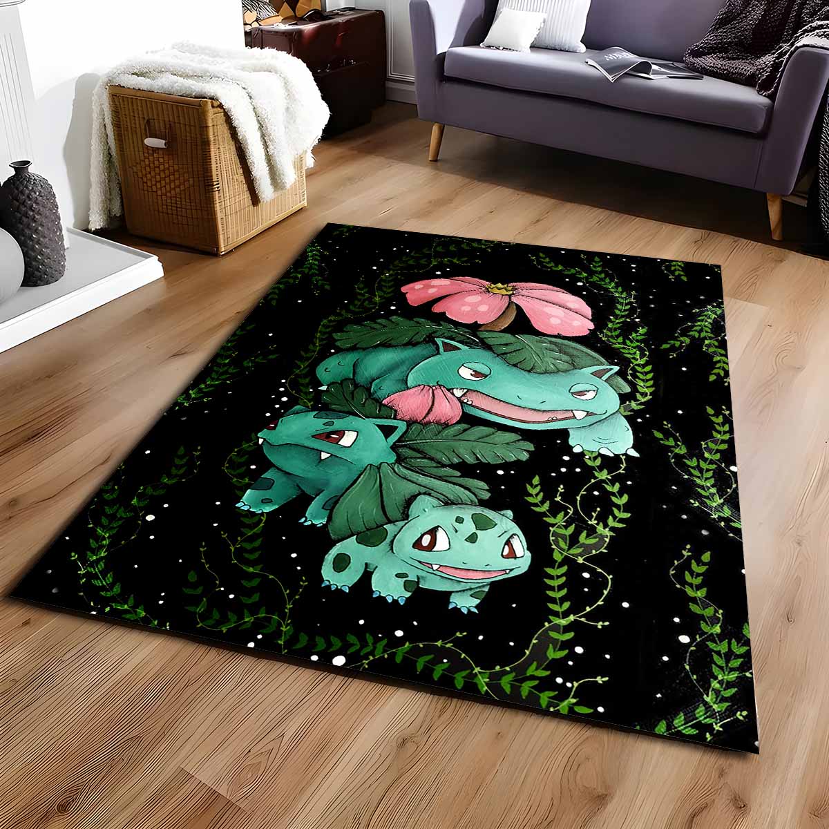 Bisasam-Pflanzen-pokmon-3-Teppich