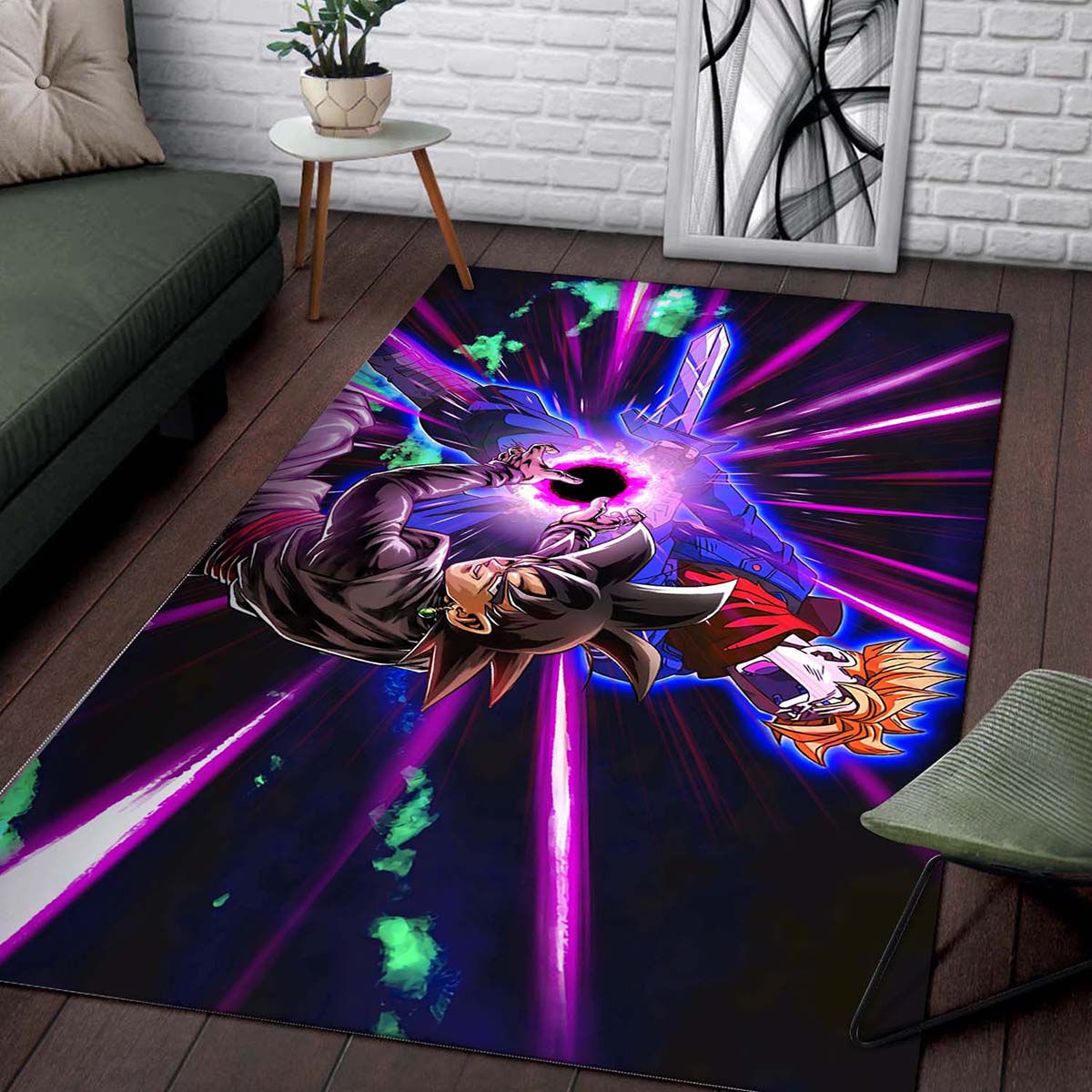 Black Goku And Trunks Dragon Ball Super Teppich – Bild 2