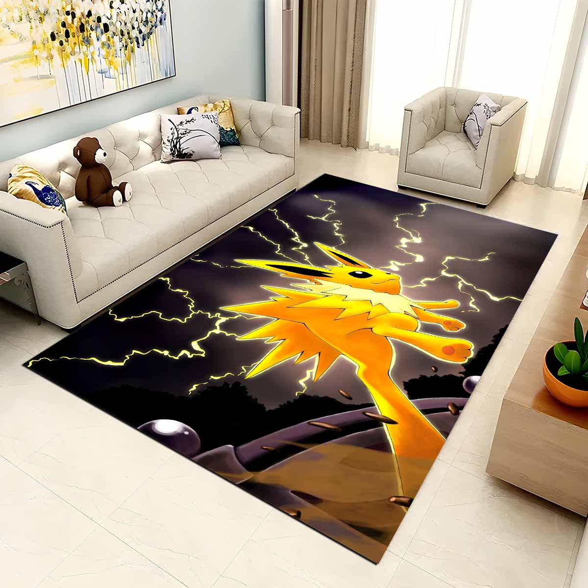 Blitza Pokmon Jolteon Pokemon 2 Teppich – Bild 2