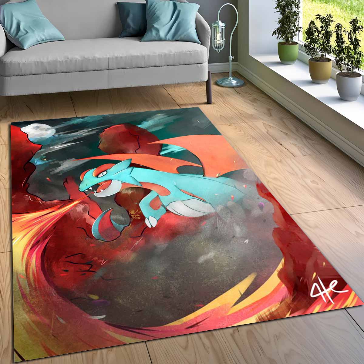Brutalanda Pokmon Salamence Pokemon 4 Teppich – Bild 3