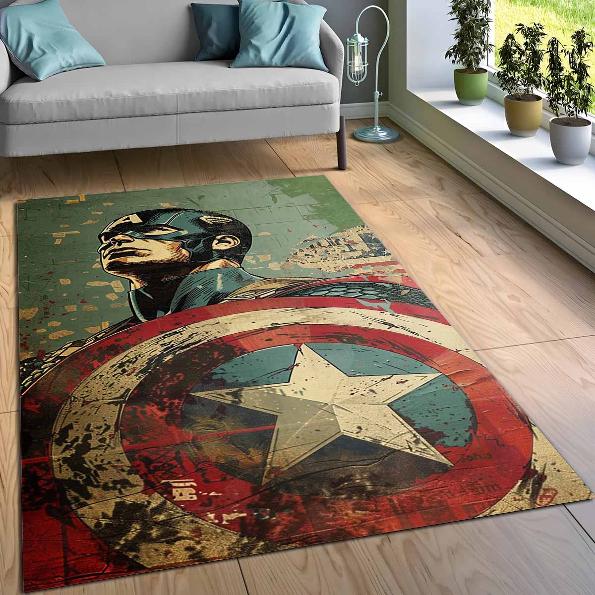 Captain America Marvel 08 Teppich – Bild 3