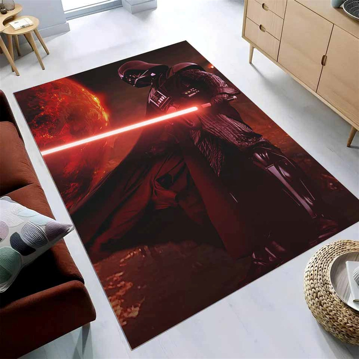 Darth Vader & Light Saber Star Wars Teppich