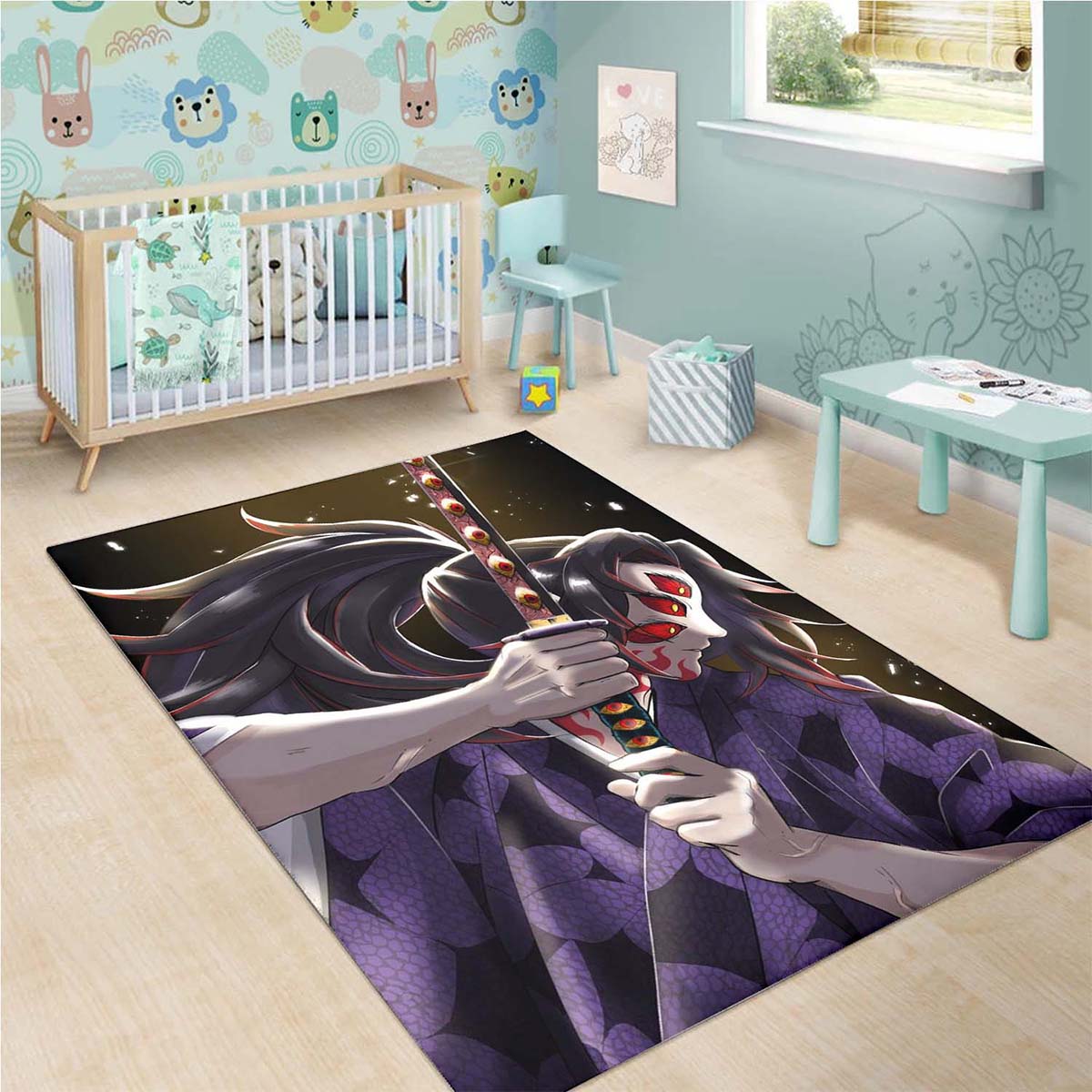 Demon Slayer Kokushibo 1 Teppich – Bild 3