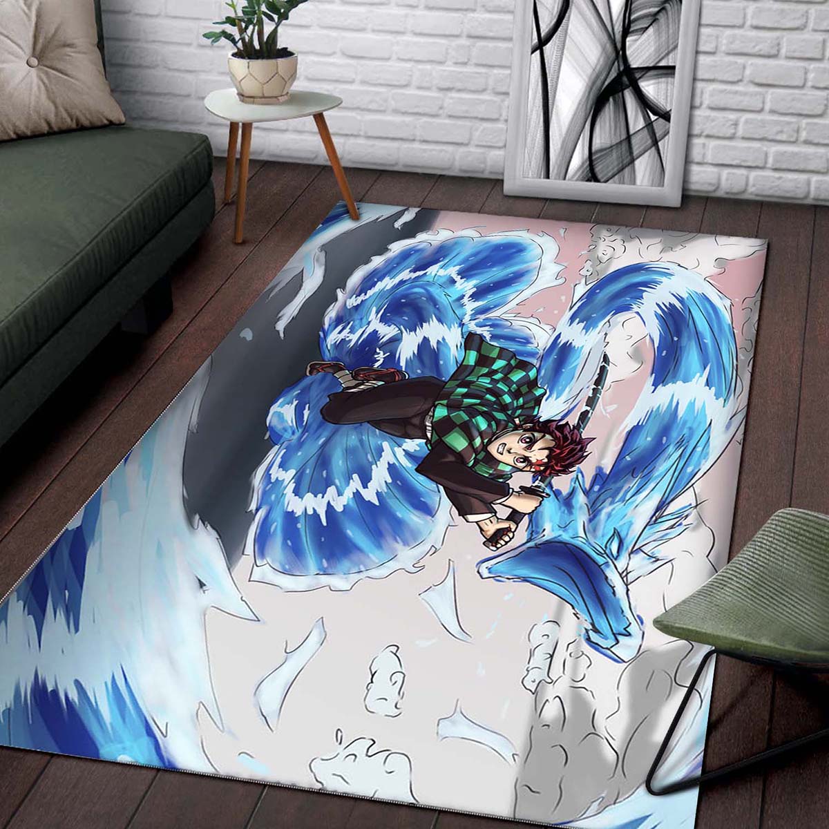 Demon Slayer Tanjiro Water Breathing Teppich – Bild 2