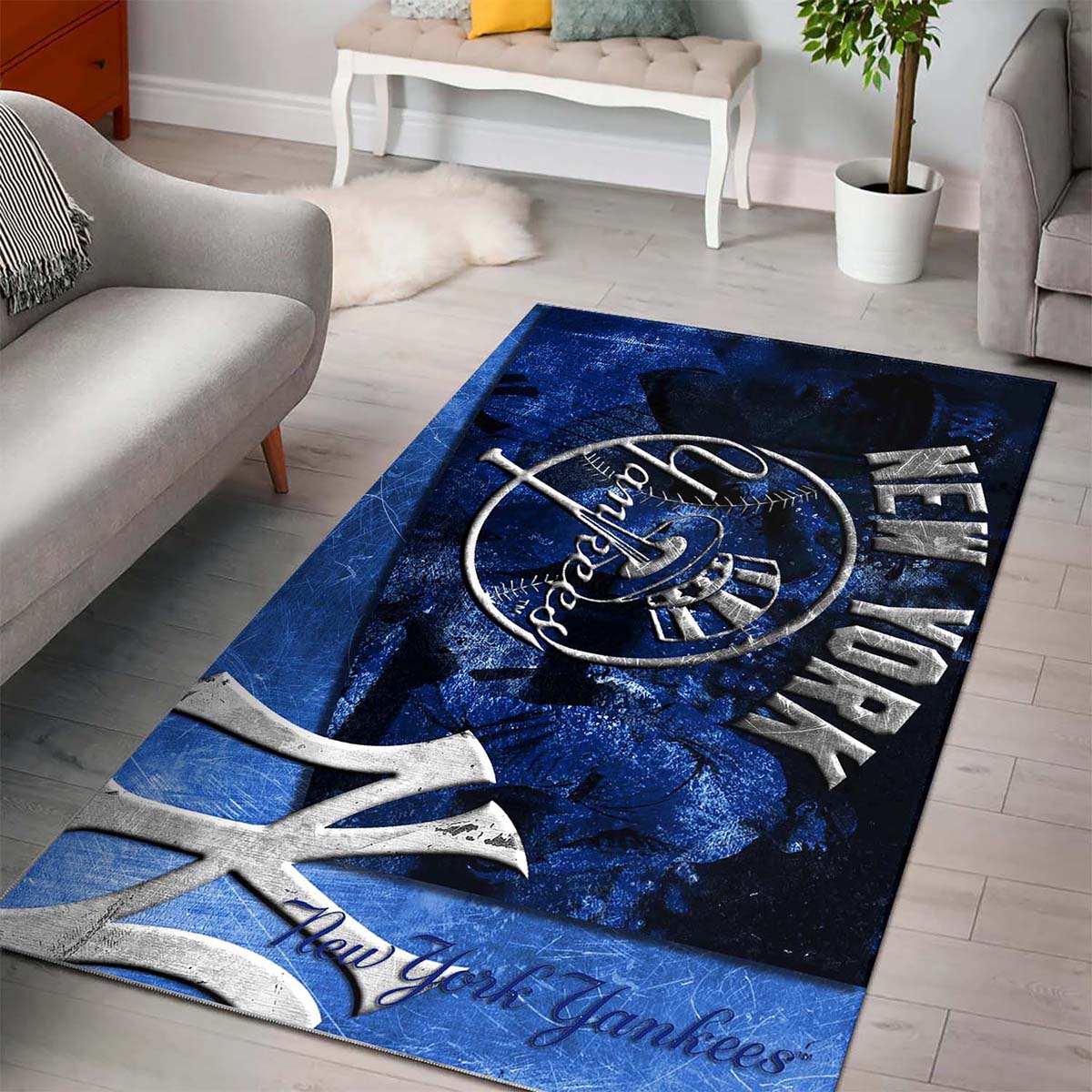 Erinnerungen An Das New York Yankees Baseball Team Teppich – Bild 3