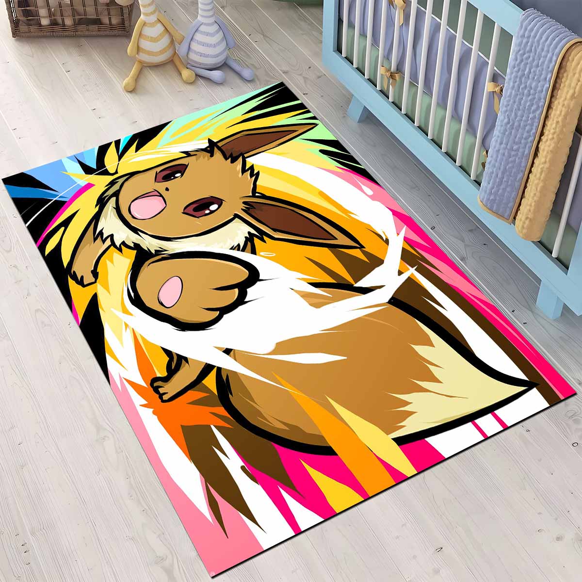 Evoli Entwicklung Pokmon Eevee Evolution Pokemon 11 Teppich – Bild 3