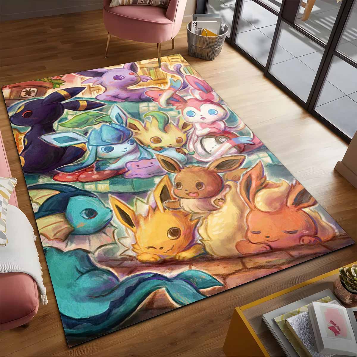 Evoli Entwicklung Pokmon Eevee Evolution Pokemon 7 Teppich – Bild 2