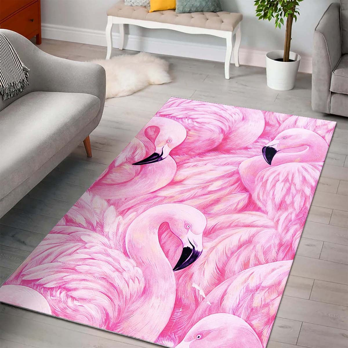 Flamingo Art Teppich
