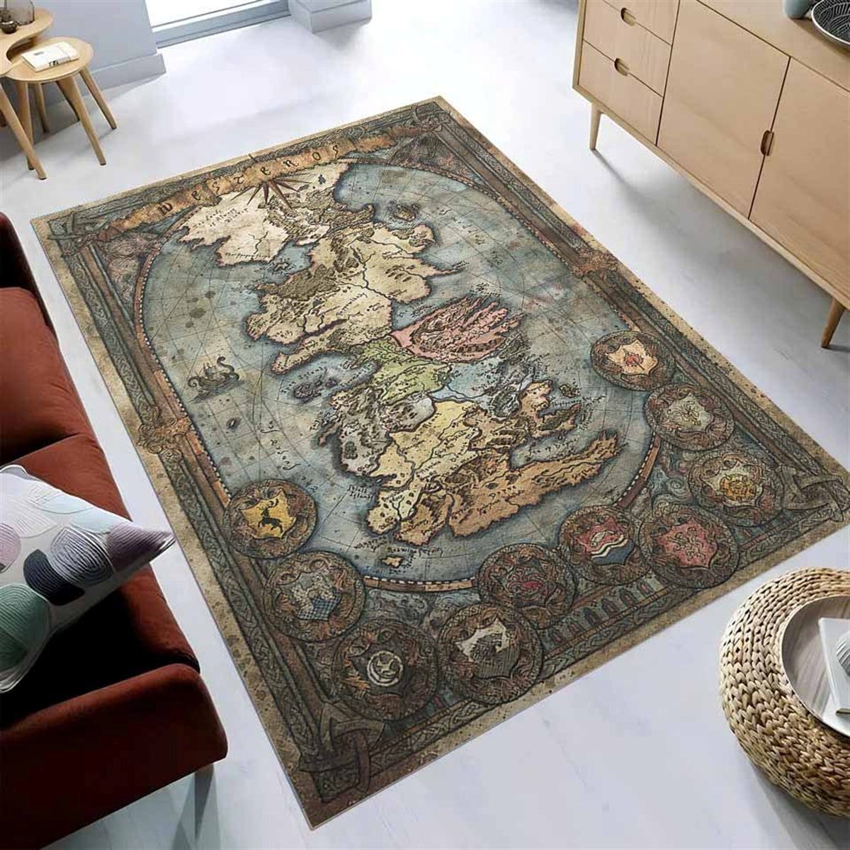 Game Of Thrones Westeros KarteTeppich