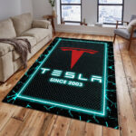 Tesla 04 Teppich – Teppich mit Automotiv-Motiv