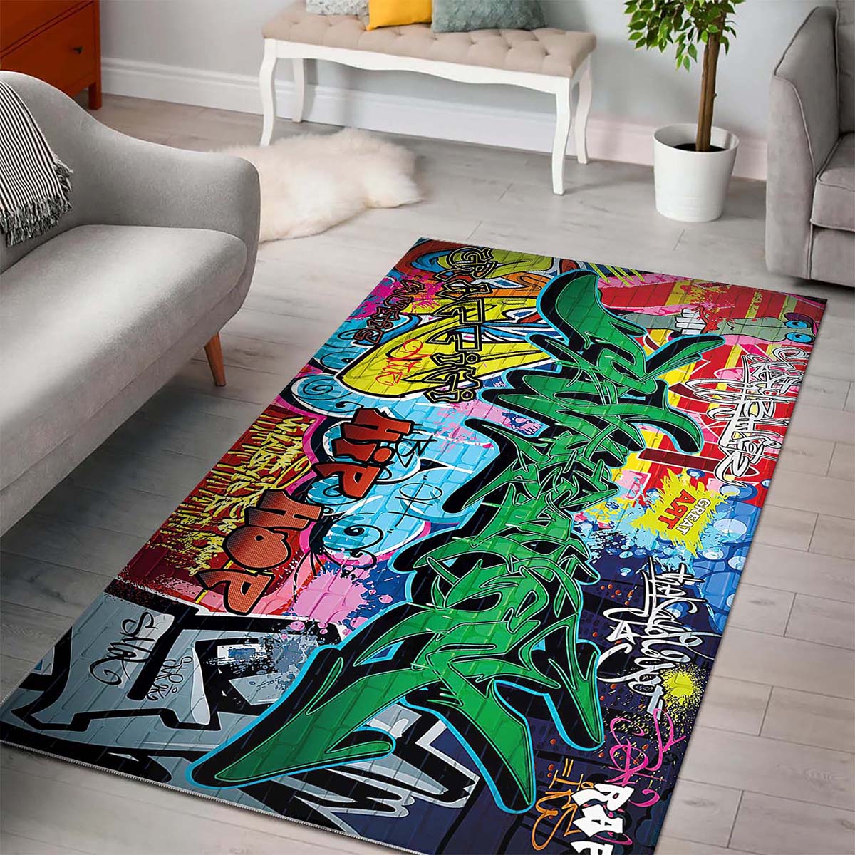 Graffiti Art Teppich – Bild 3