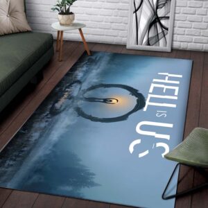 Alternative view of Hell Is Us Key Art Teppich