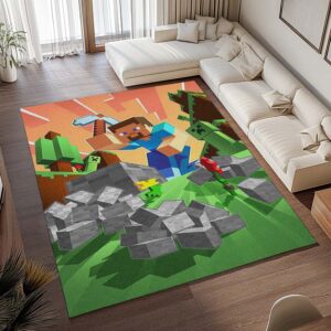 Alternative view of Herobrine Minecraft Charakter 1013 Teppich - TOK