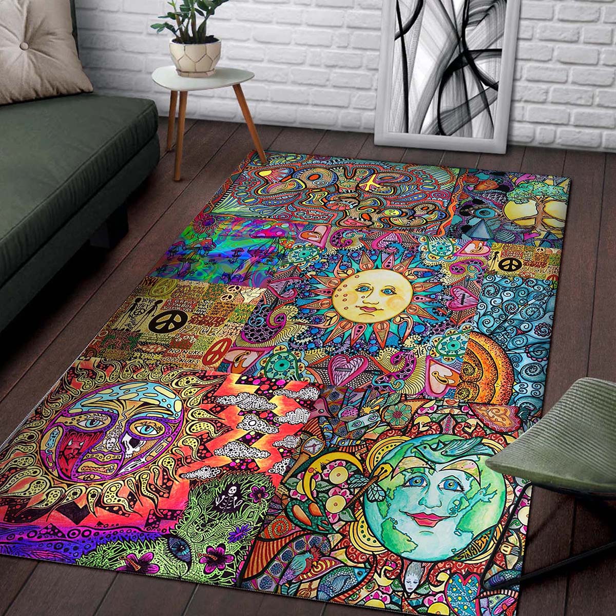 Hippie Haus Dekoration Teppich – Bild 2