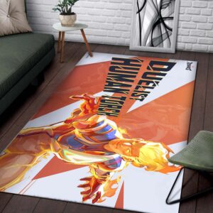 Alternative view of Human Torch Marvel Teppich
