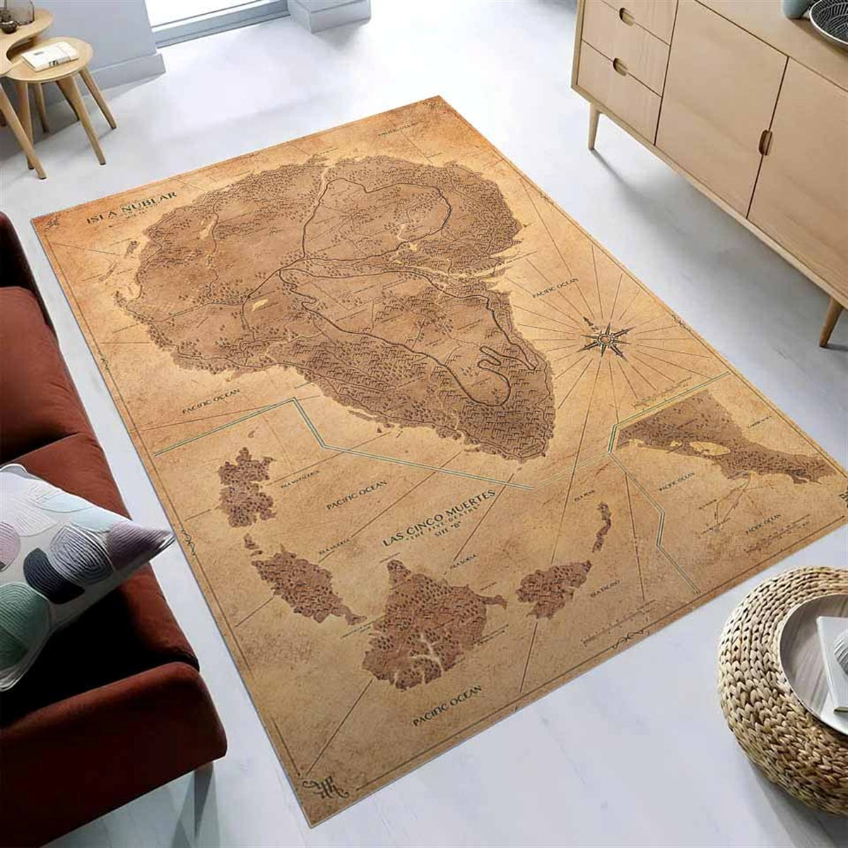Jurassic Park Map 2 Teppich