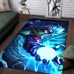 Alternative view of Kakashi Hatake Battle Naruto Characters Artwork Sharingan Teppich