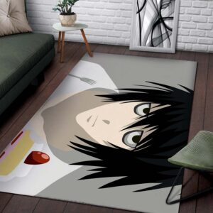 Alternative view of L Lawliet Death Teppich
