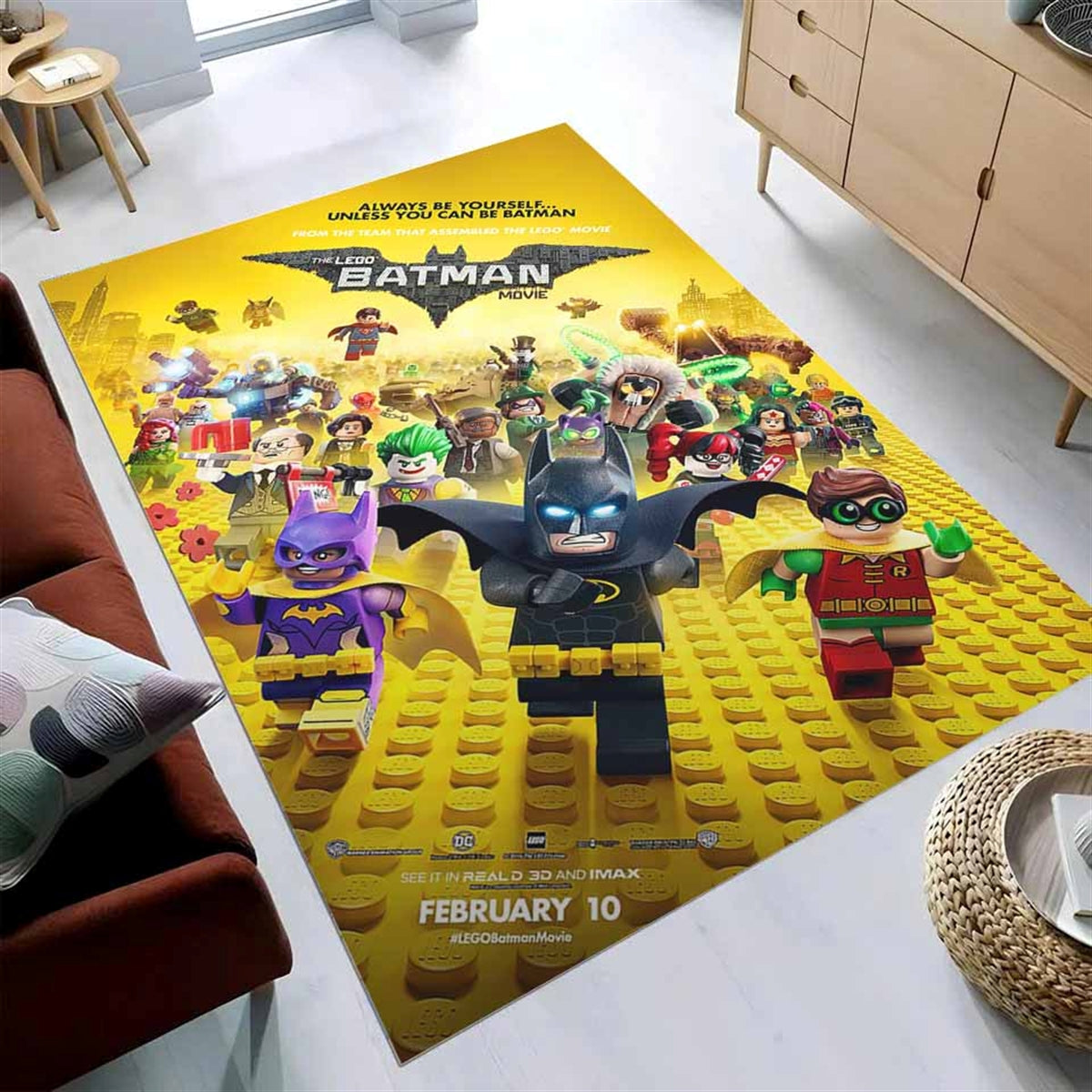 Lego The Batman Superheros Teppich