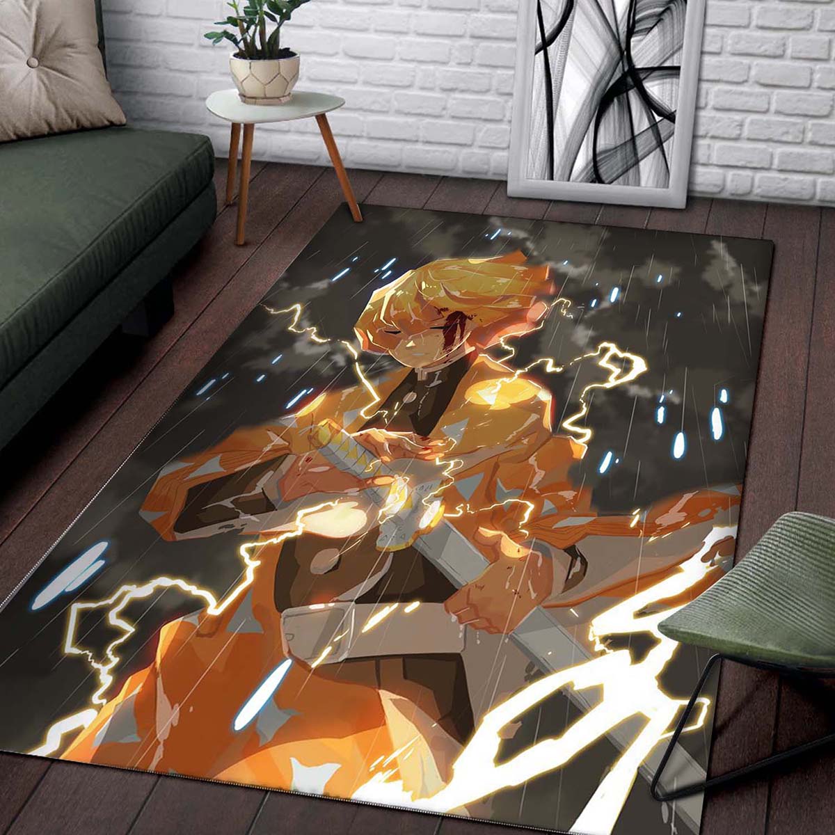 Lightning Zenitsu Agatsuma Demon Slayer 6 Teppich – Bild 2