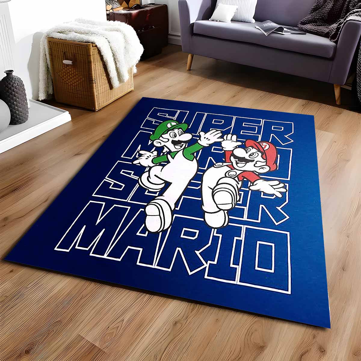 Mario Und Luigi Super Mario 5 Teppich