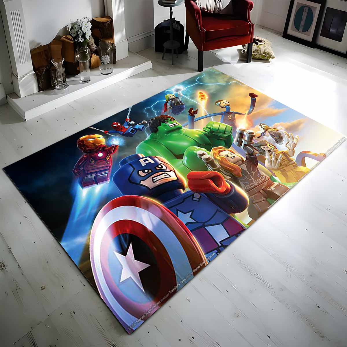 Marvel Avengers Lego 1001 Teppich