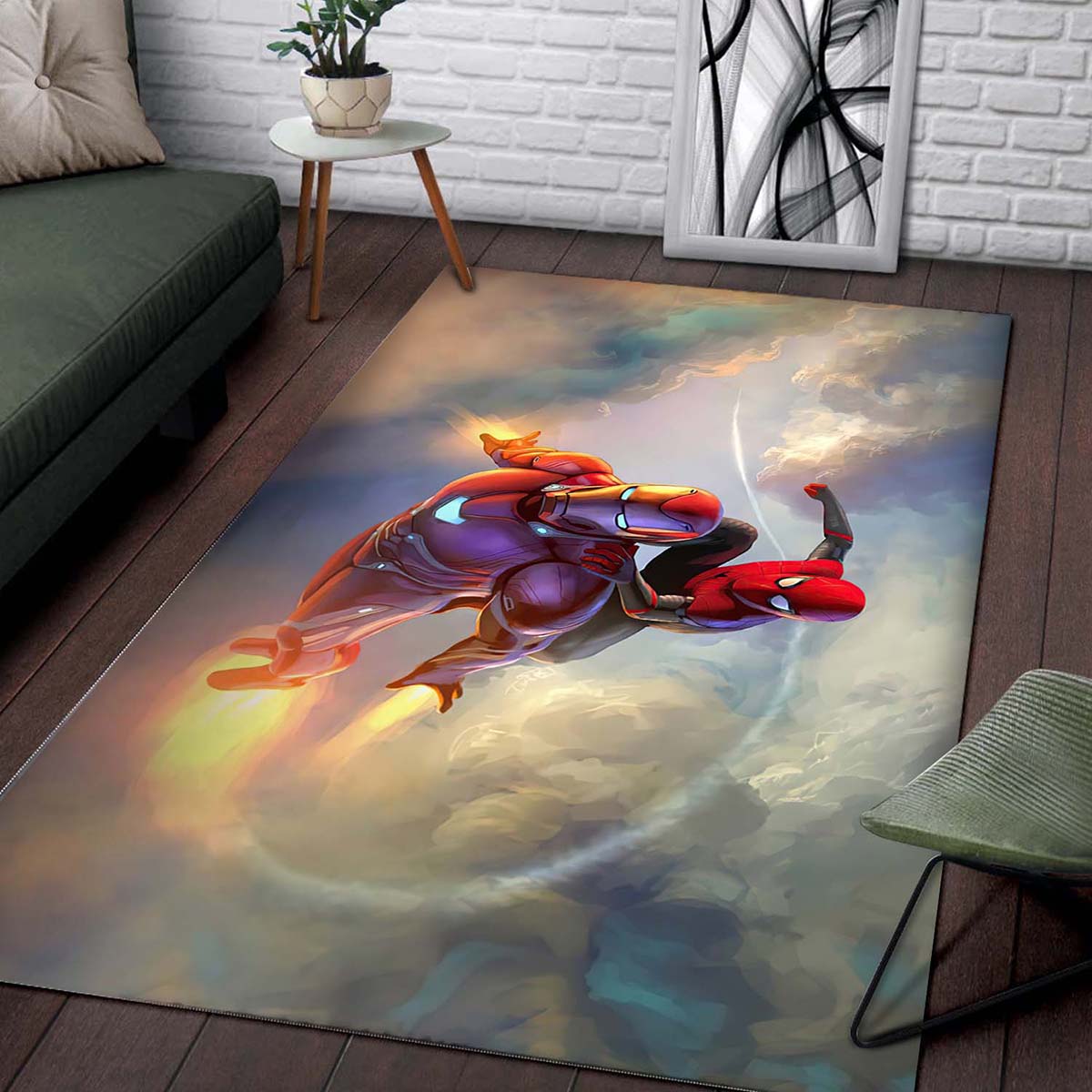 Marvel Spiderman Iron Man 1 Teppich – Bild 2