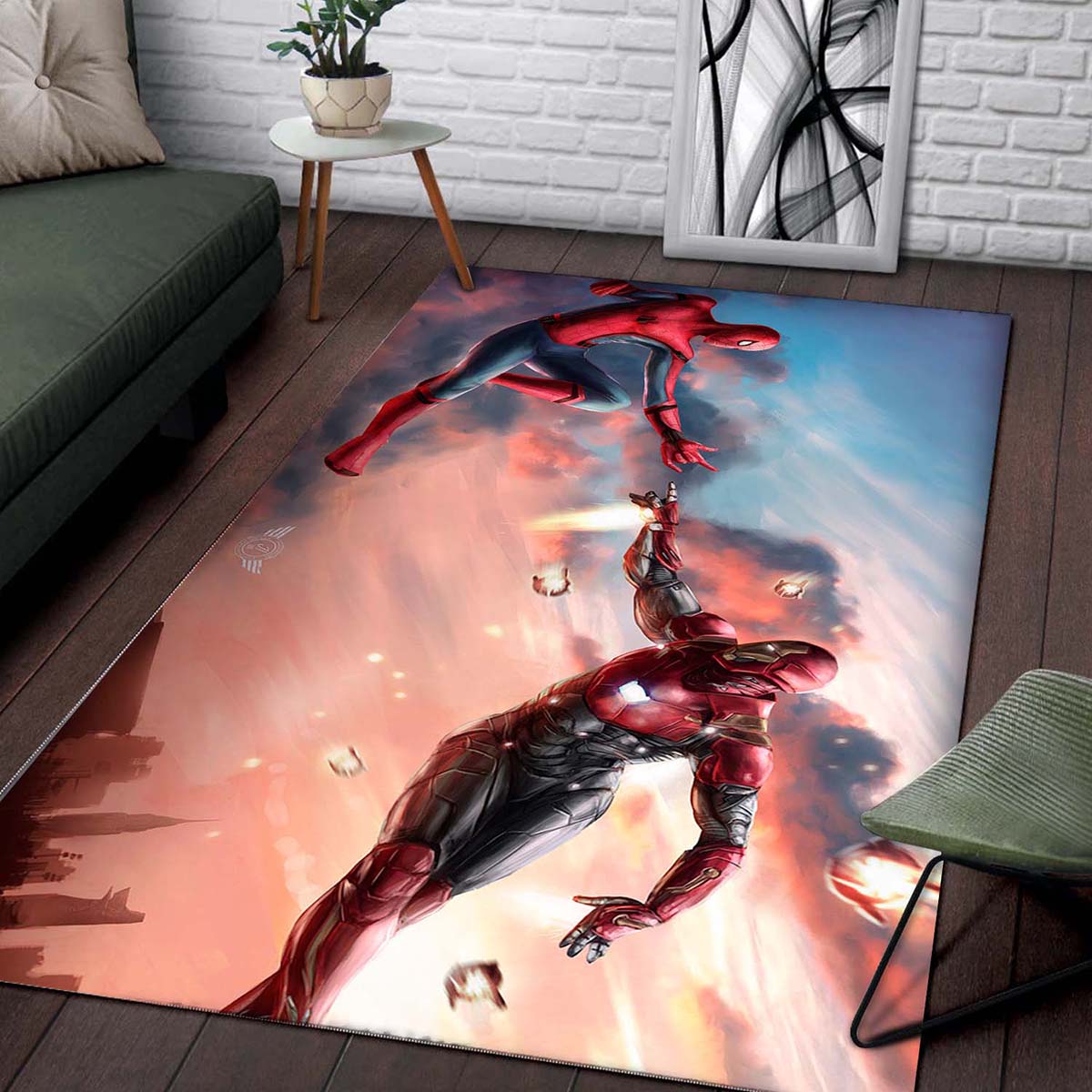 Marvel Spiderman Iron Man Teppich – Bild 2