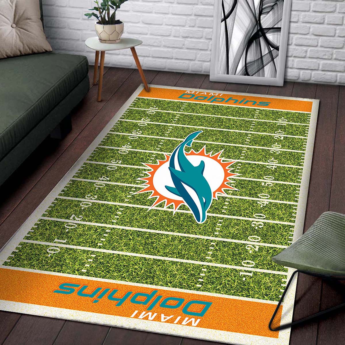 Miami Dolphins Fuballmannschaft Teppich – Bild 2
