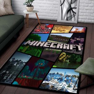 Alternative view of Minecraft All Characters 1017 Teppich
