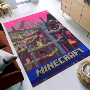 Minecraft Area Rug Video Game 257541 Teppich