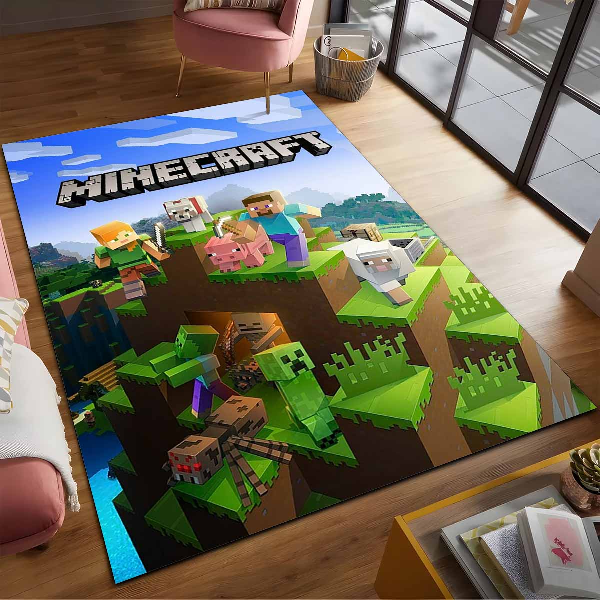 Minecraft Charaktere 1001 Teppich – Bild 2