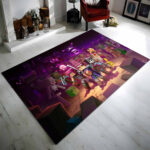 Minecraft Charaktere Im Nether-biom Teppich