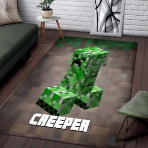 Alternative view of Minecraft Creeper Mc697843 Teppich