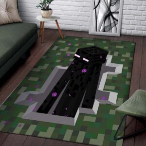 Alternative view of Minecraft Enderman Teppich