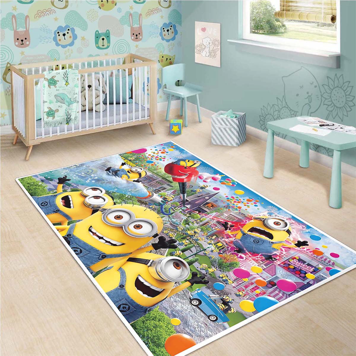 Minions Fan Gift Funny Minions Park Teppich – Bild 3