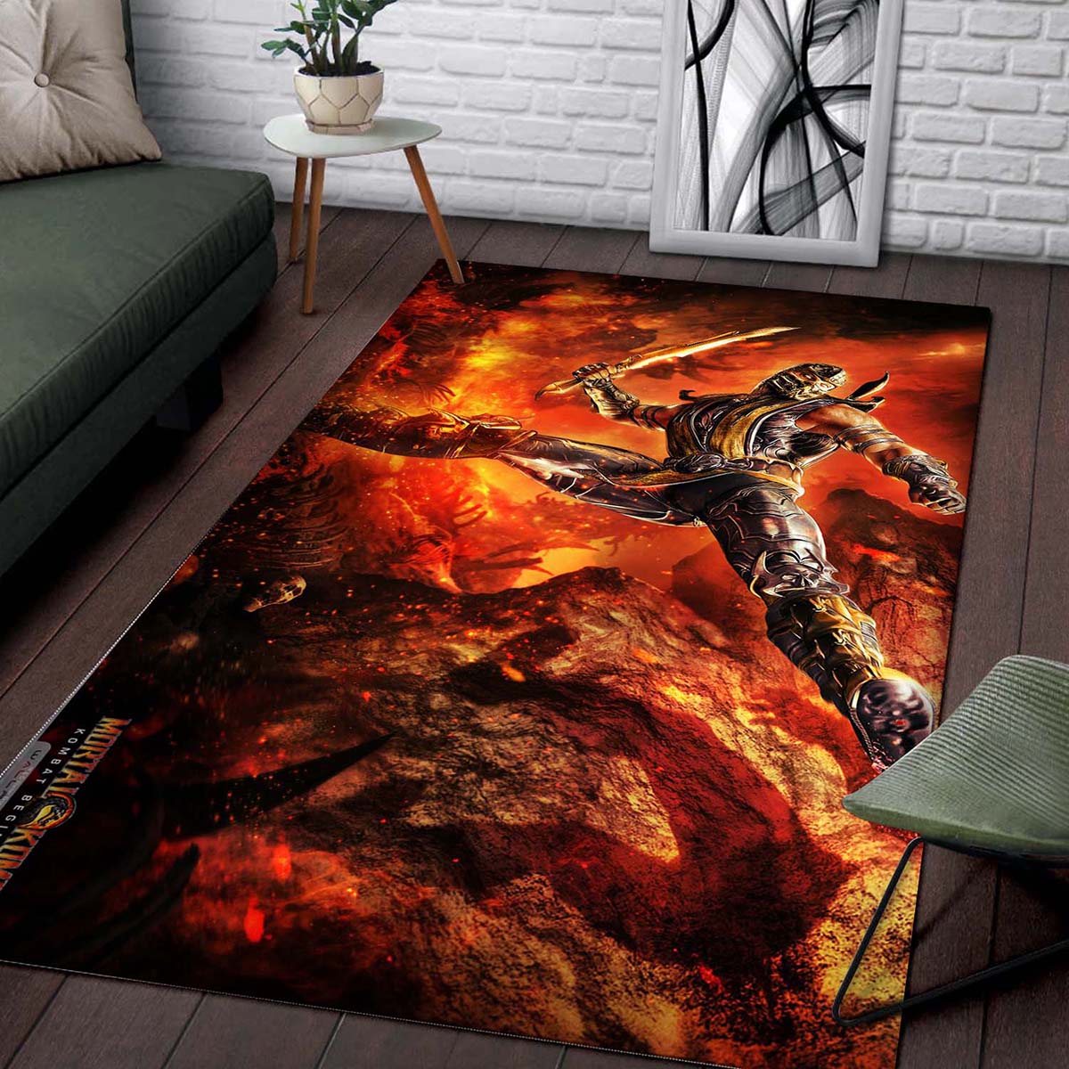 Mortal Kombat 9 Scorpion Teppich – Bild 2