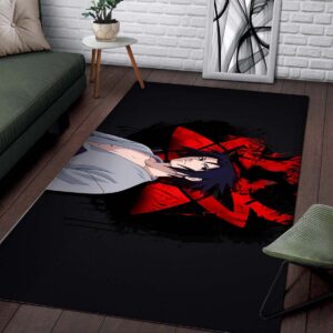 Alternative view of Naruto Sasuke Mangekyou Sharingan Teppich