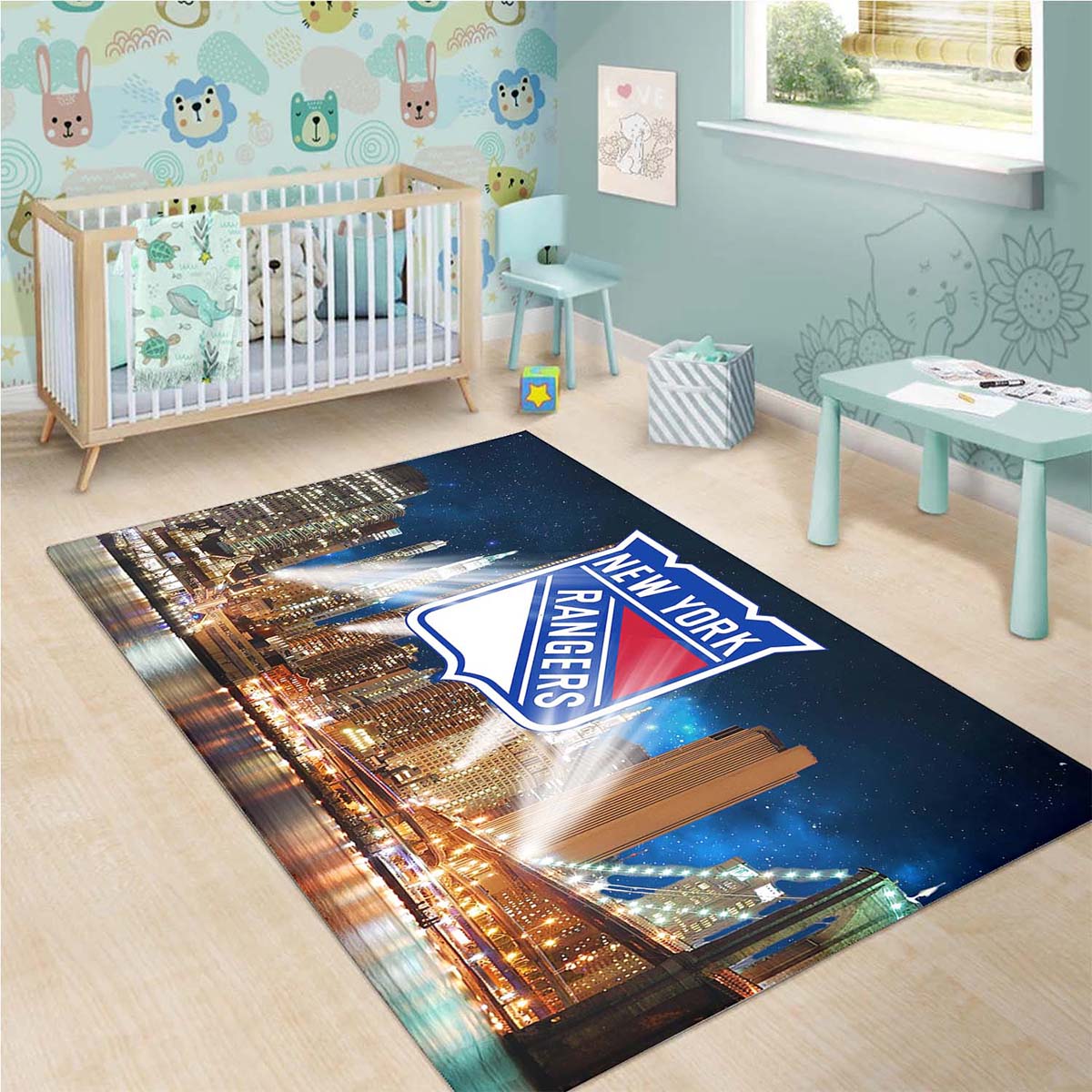 New York Rangers Hockey Team Teppich – Bild 3