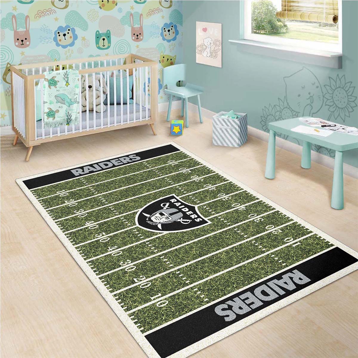 Oakland Raiders Football Teppich – Bild 3